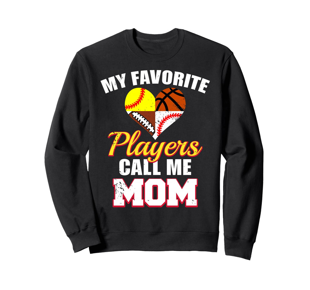 My Favorite Player Mom Football Sweatshirt - Unique Graphic for Adults - T-Shirt, Sweatshirt, Hoodie