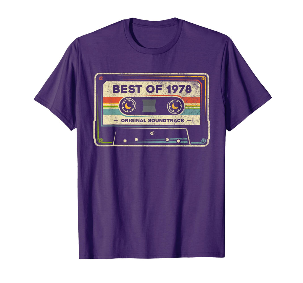 Best 1978 Mixtape 46Th Birthday T-Shirt - Minimalist Print for Adults - T-Shirt, Sweatshirt, Hoodie