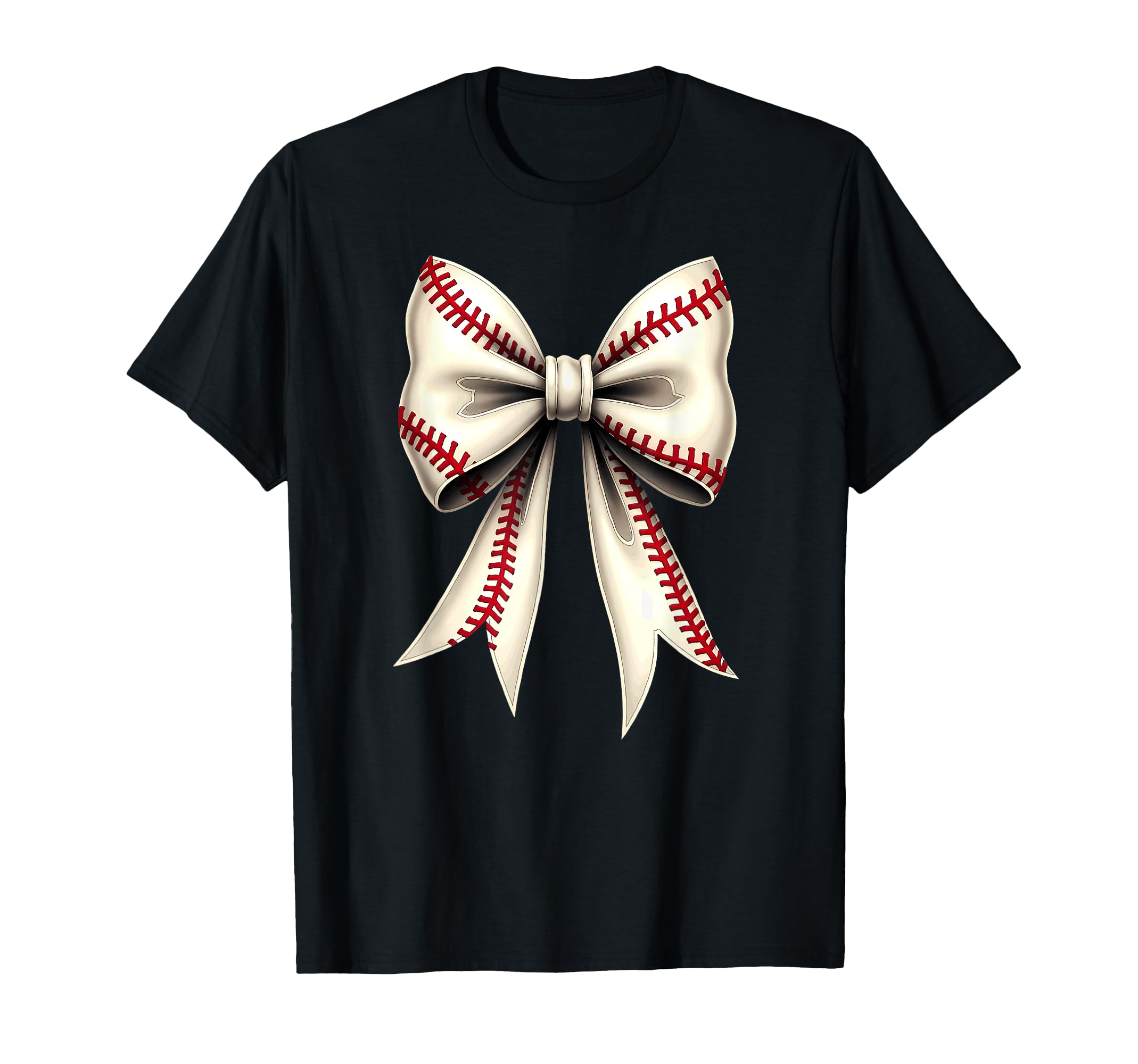 Baseball Coquette Bow Mommy T-Shirt - Graphic Print Unisex - T-Shirt, Sweatshirt, Hoodie
