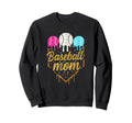 Baseball Mom Drippy Ice Cream Super Sweatshirt - Graphic Print for Adults - T-Shirt, Sweatshirt, Hoodie