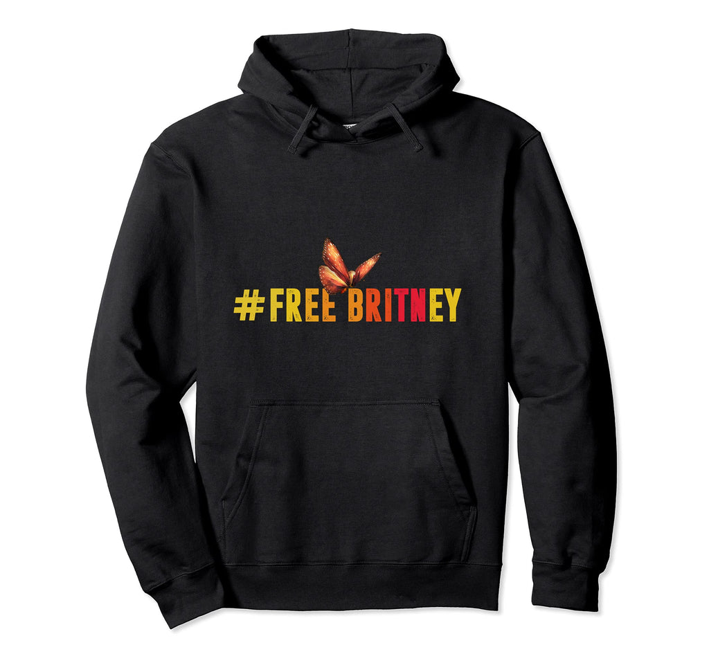 Free Britney Save Butterfly Rainbow Hoodie - Casual Everyday Wear Unisex - T-Shirt, Sweatshirt, Hoodie