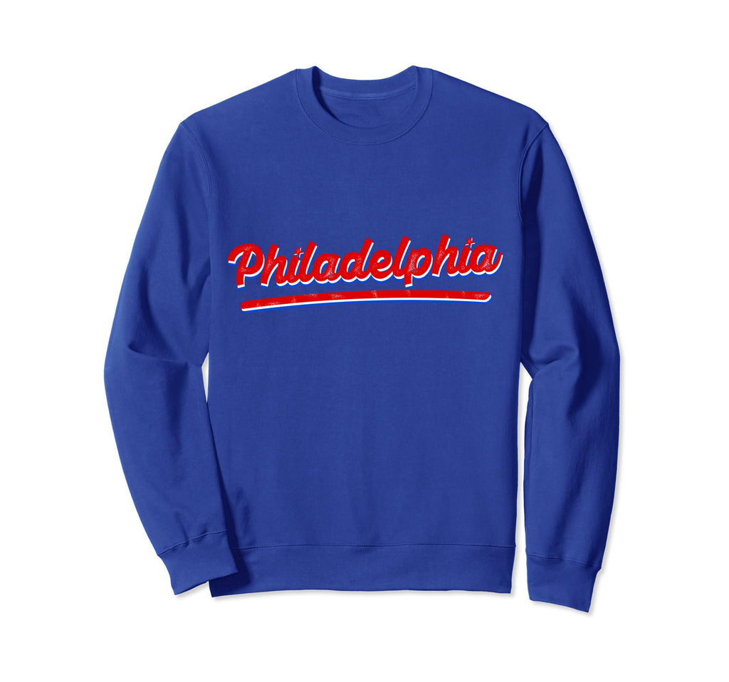 Distressed Philly Baseball Lovers Sweatshirt - Graphic Print Unisex - T-Shirt, Sweatshirt, Hoodie