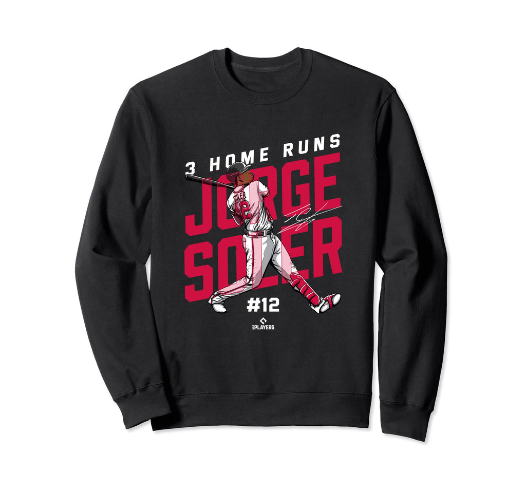 3 Home Runs Jorge Soler Baseball Sweatshirt - Custom Art Print Unisex - T-Shirt, Sweatshirt, Hoodie