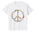 Floral Peace Sign Boho Teens Trendy Hippie T-Shirt - Trendy Graphic Unisex - T-Shirt, Sweatshirt, Hoodie