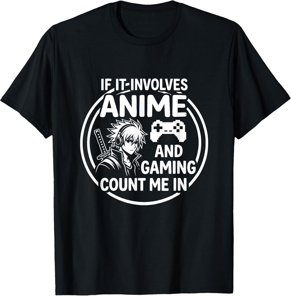 Anime Gamer Life Otaku Controller Samurai Art - Adult & Kids T-Shirts, Sweatshirts & Hoodies apparel design preview 1