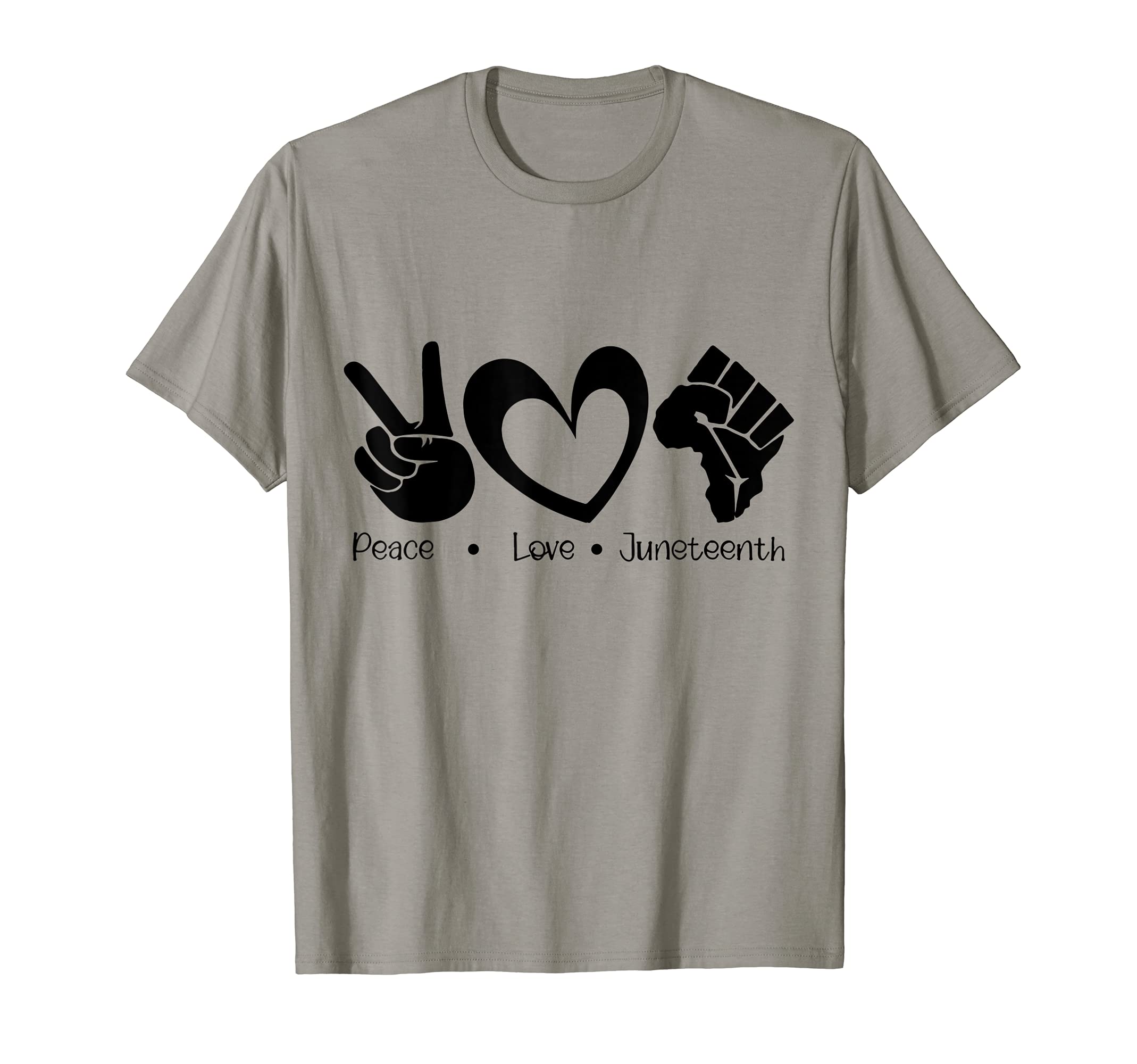 Peace Love Juneteenth Hoodie - Casual Everyday Wear for Adults - T-Shirt, Sweatshirt, Hoodie