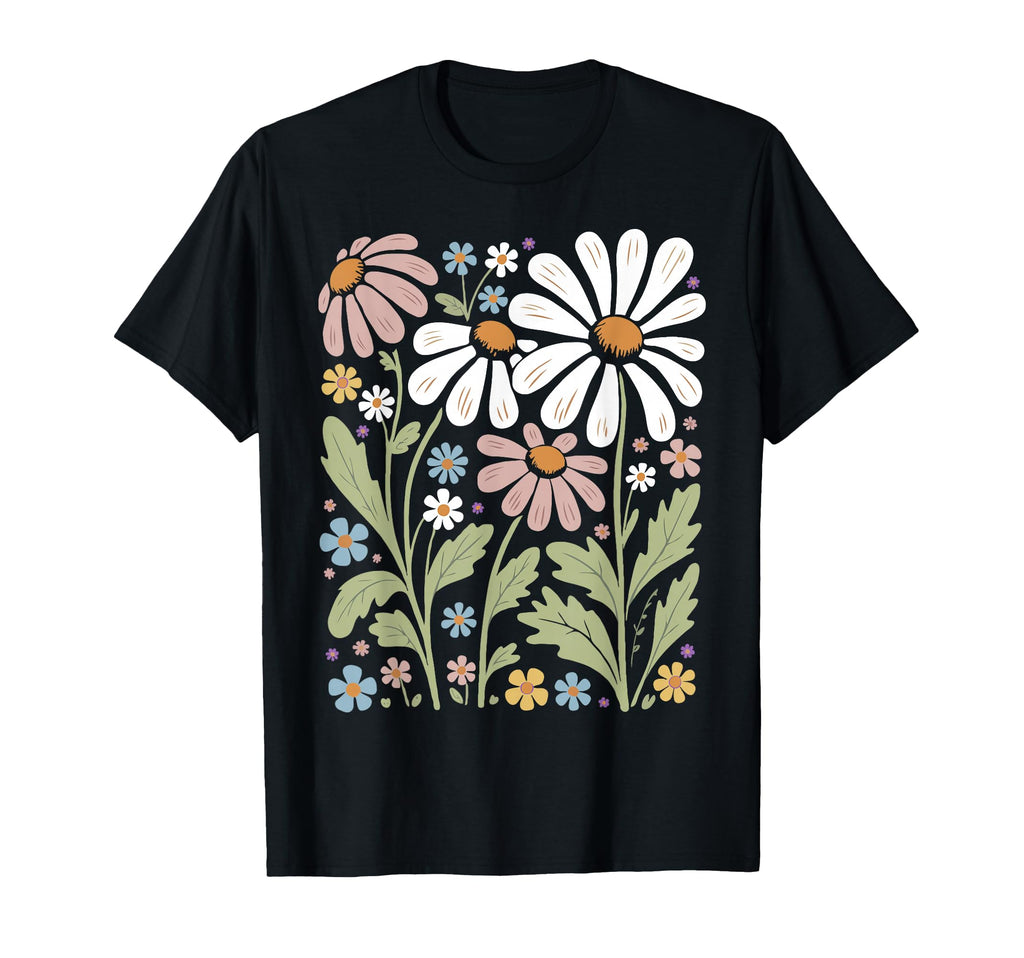 Wildflowers Flowers Pattern Summer T-Shirt - Streetwear Style Unisex - T-Shirt, Sweatshirt, Hoodie