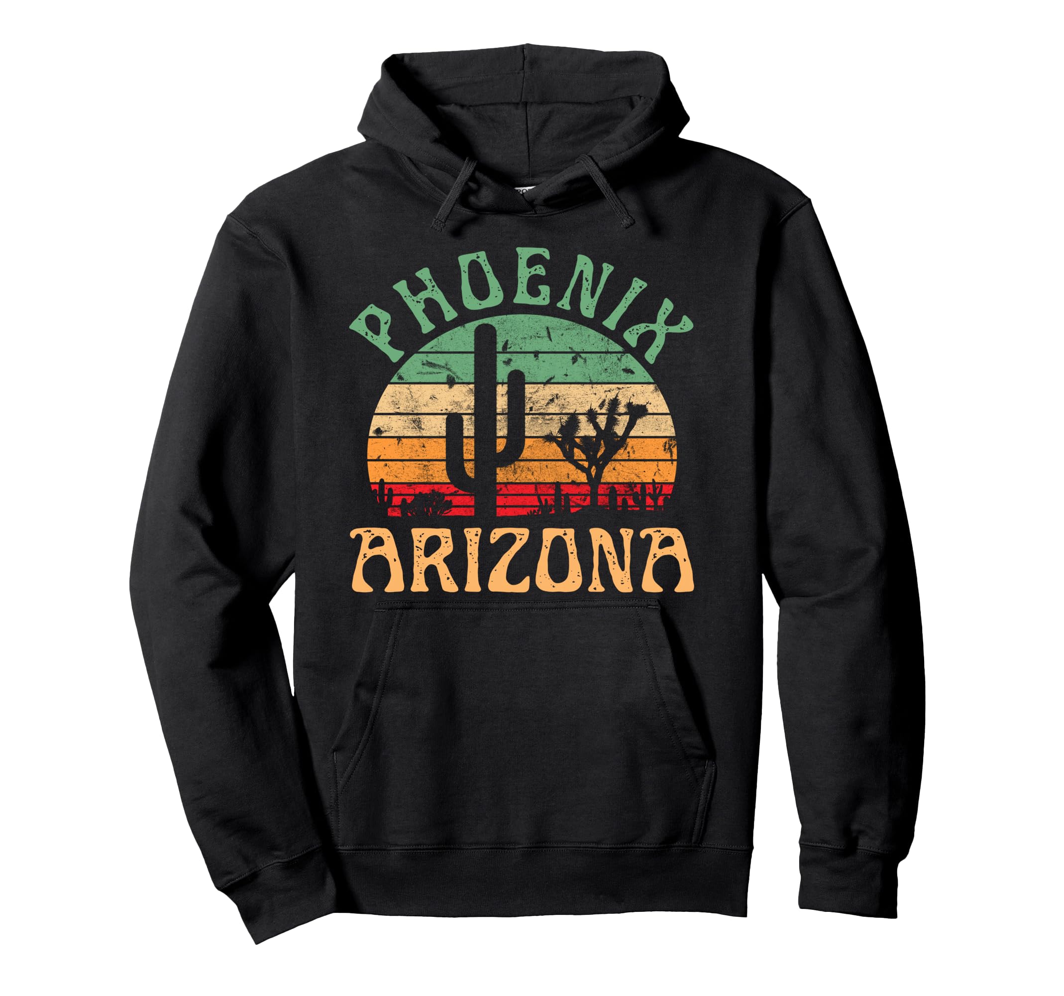Phoenix Arizona Desert Cactus Sunset Outdoors Hoodie - Graphic Print Unisex - T-Shirt, Sweatshirt, Hoodie