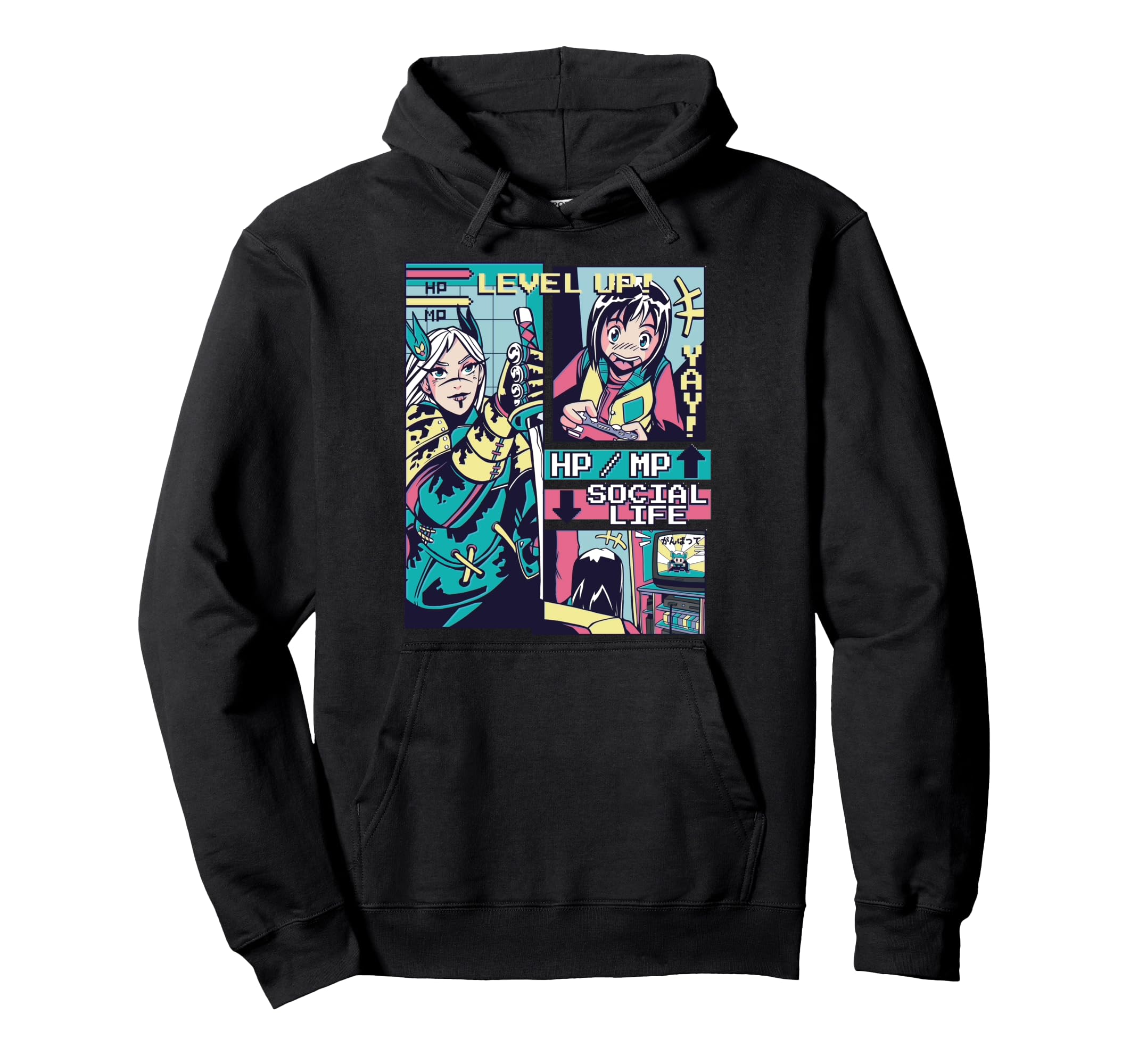 Vaporwave Anime Comic Aesthetic Japanese Hoodie - Trendy Graphic Men Women - T-Shirt, Sweatshirt, Hoodie