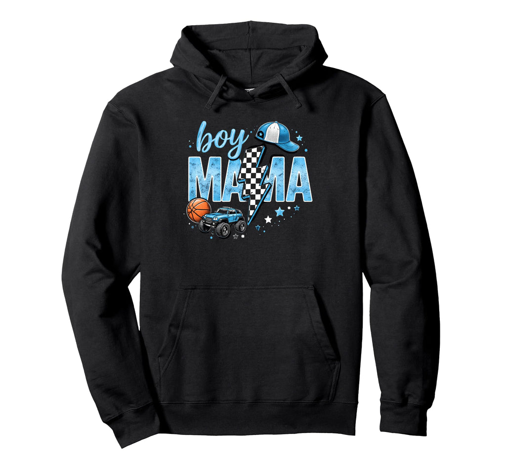 Mama Monster Truck Basketball Lightning Hoodie - Streetwear Style Men Women - T-Shirt, Sweatshirt, Hoodie