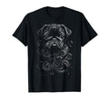 Black Pug Tribal T-Shirt - Custom Art Print Unisex - T-Shirt, Sweatshirt, Hoodie