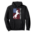 Wild One Horse Lover American Flag Hoodie - Streetwear Style for Adults - T-Shirt, Sweatshirt, Hoodie