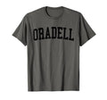Oradell Nj Distressed Black Varsity T-Shirt - Graphic Print Unisex - T-Shirt, Sweatshirt, Hoodie