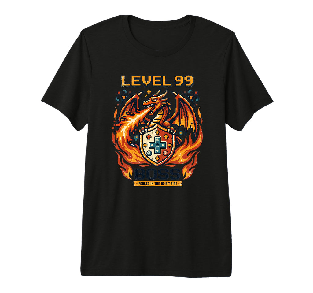 Video Game Gaming Arcade 80S Dragon T-Shirt - Custom Art Print Men Women - T-Shirt, Sweatshirt, Hoodie