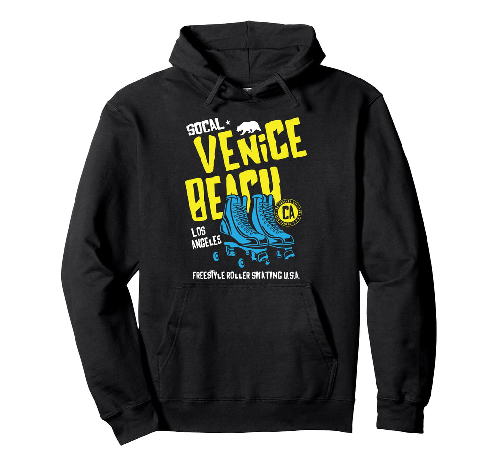 Venice Beach California Roller Skate Hoodie - Graphic Print Unisex - T-Shirt, Sweatshirt, Hoodie