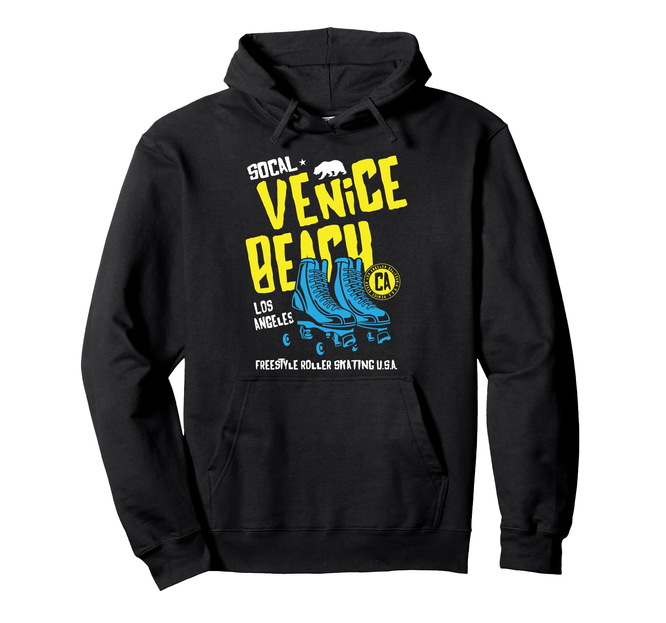 Venice Beach California Roller Skate Hoodie - Graphic Print Unisex - T-Shirt, Sweatshirt, Hoodie
