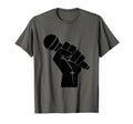 Mic Raise Old School Hip Hop T-Shirt - Custom Art Print Men Women - T-Shirt, Sweatshirt, Hoodie