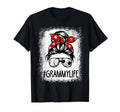 Bleached Grammy Life Soccer Messy Bun T-Shirt - Graphic Print Men Women - T-Shirt, Sweatshirt, Hoodie