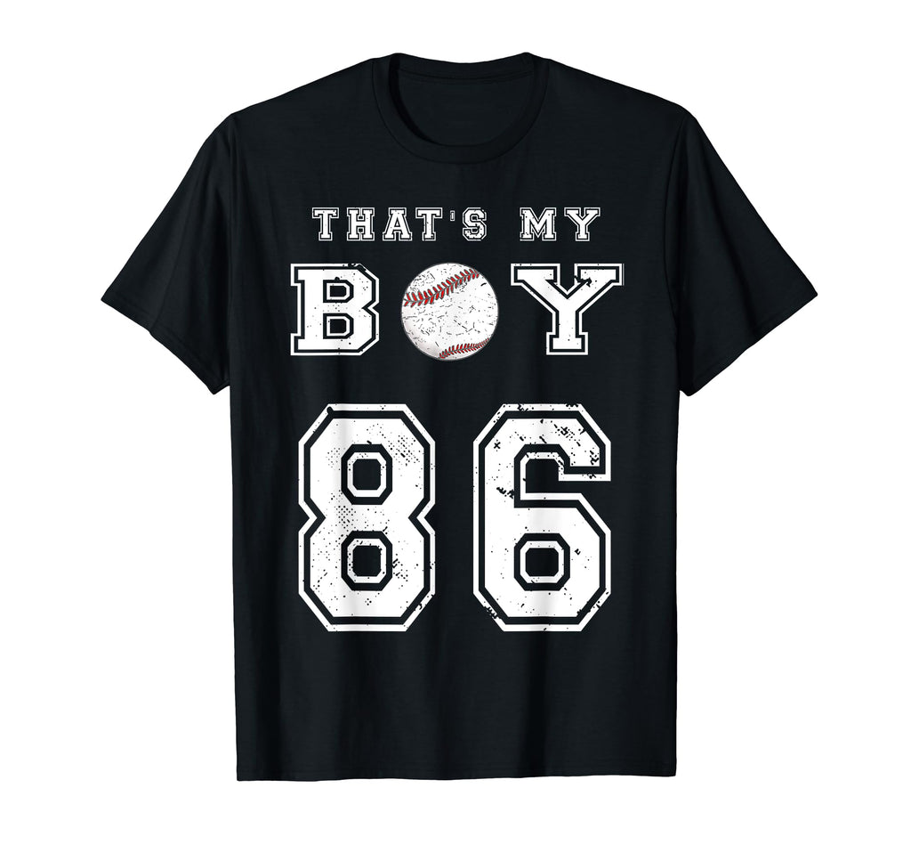 Thats My Baseball 86 Jersey Number T-Shirt - Custom Art Print for Adults - T-Shirt, Sweatshirt, Hoodie