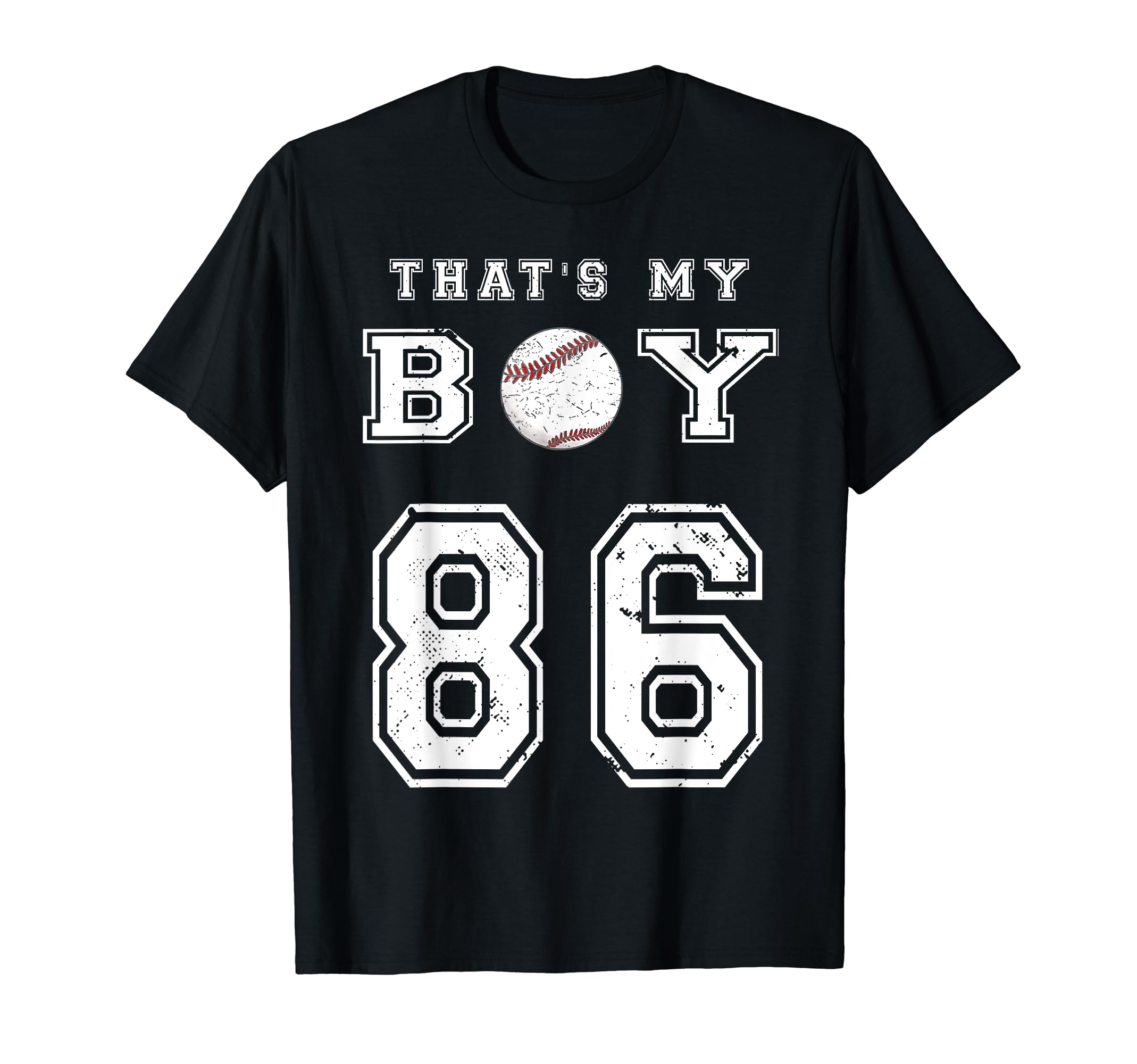 Thats My Baseball 86 Jersey Number T-Shirt - Custom Art Print for Adults - T-Shirt, Sweatshirt, Hoodie