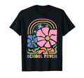 Boho Floral School Psych Teacher School T-Shirt - Novelty Apparel Unisex - T-Shirt, Sweatshirt, Hoodie