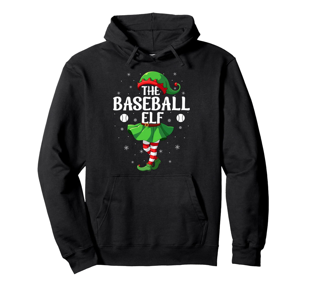 Baseball Elf Elf Squad Family Hoodie - Aesthetic Graphic Unisex - T-Shirt, Sweatshirt, Hoodie