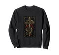 Gothic Cross Grunge Aesthetic Y2K Sweatshirt - Minimalist Print for Adults - T-Shirt, Sweatshirt, Hoodie