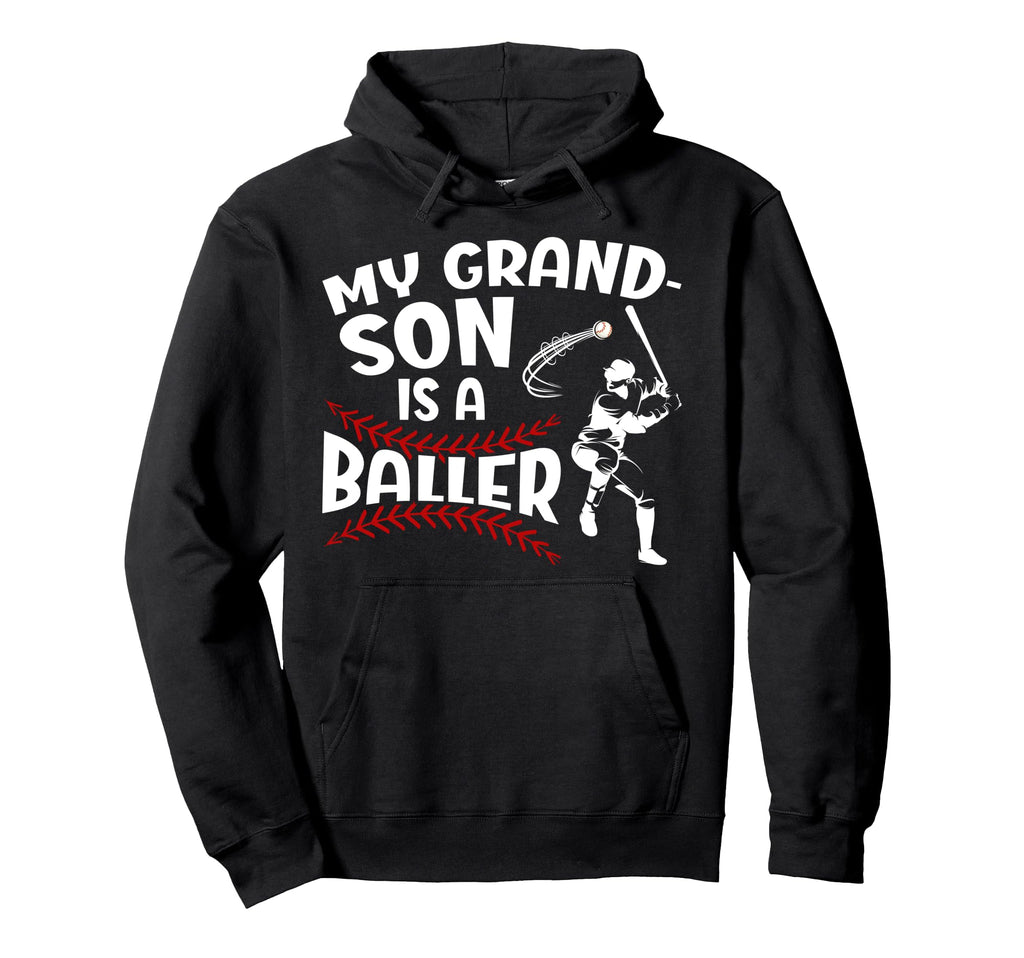 My Grandson Baseball Nana Baseball Hoodie - Streetwear Style Men Women - T-Shirt, Sweatshirt, Hoodie