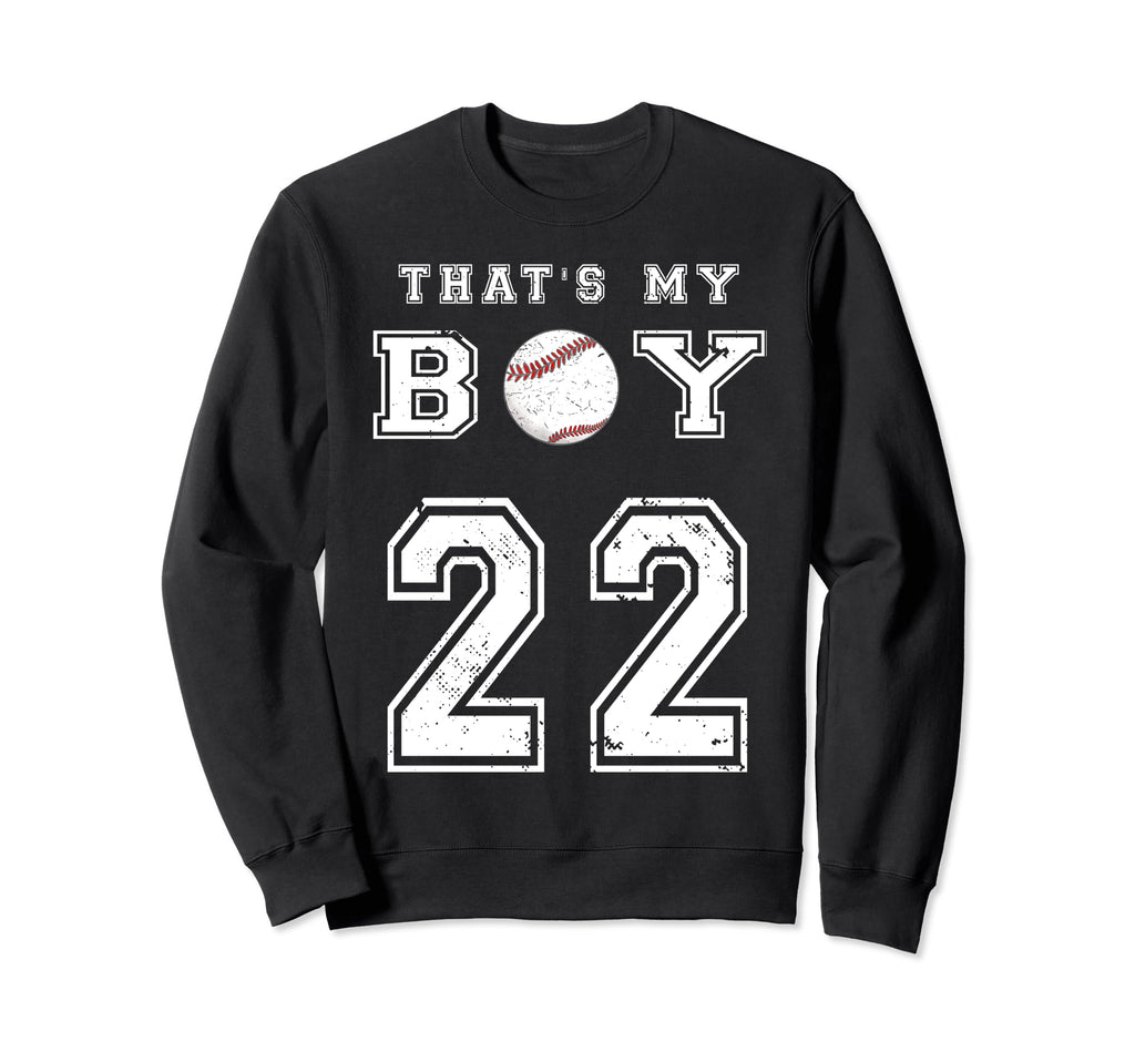 Thats My Baseball 22 Jersey Number Sweatshirt - Minimalist Print Men Women - T-Shirt, Sweatshirt, Hoodie