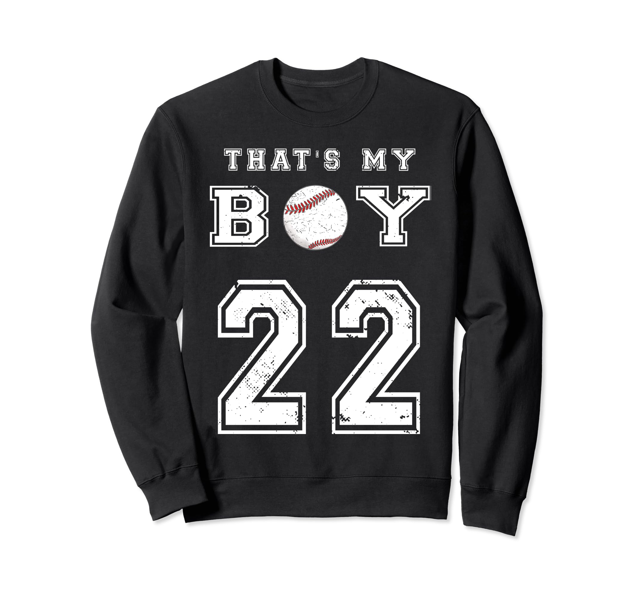Thats My Baseball 22 Jersey Number Sweatshirt - Minimalist Print Men Women - T-Shirt, Sweatshirt, Hoodie
