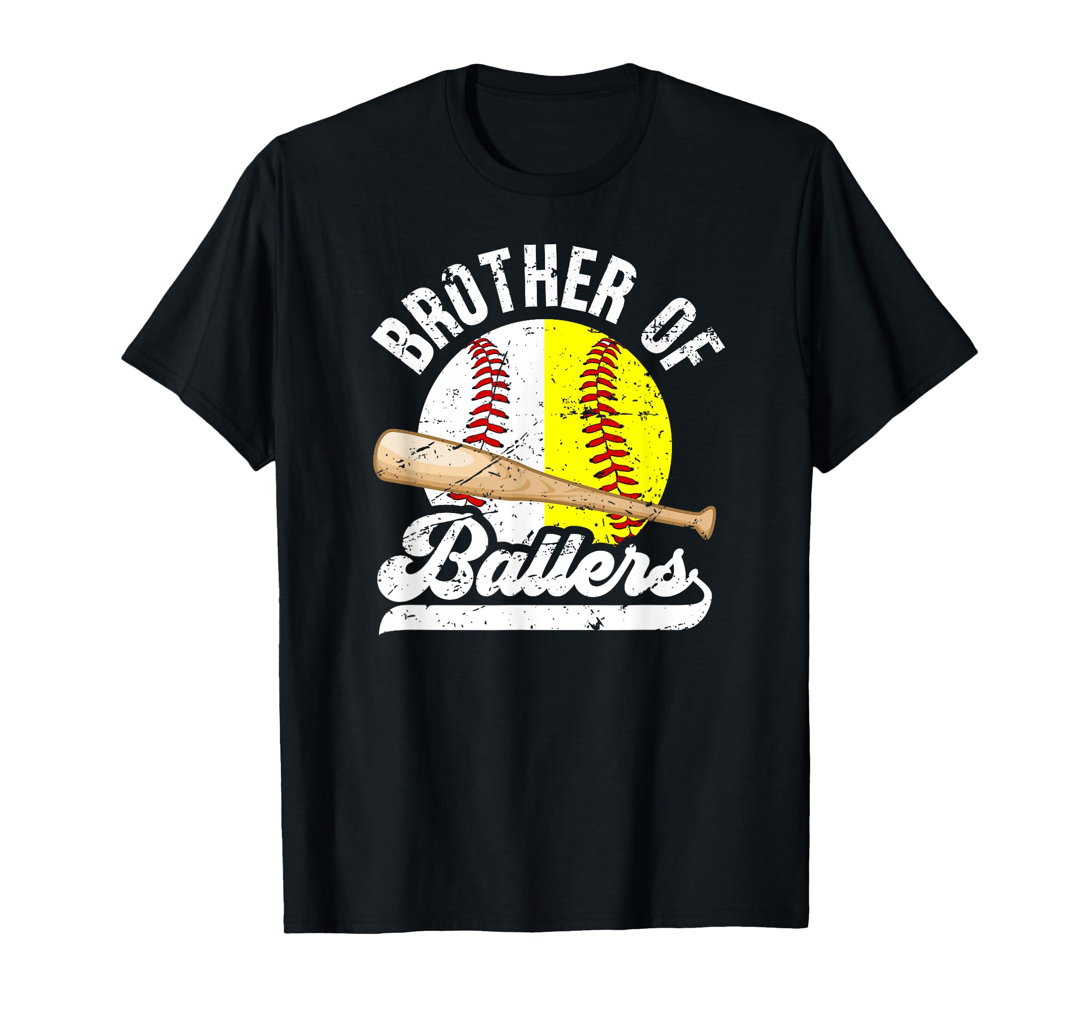 Brother Ballers Softball Baseball T-Shirt - Aesthetic Graphic for Adults - T-Shirt, Sweatshirt, Hoodie