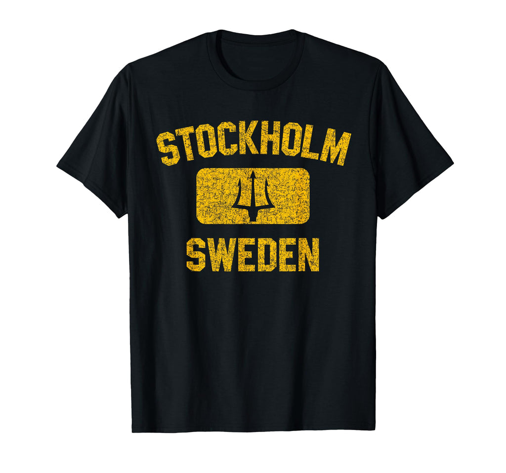 Stockholm Sweden Trident Gym T-Shirt - Casual Everyday Wear Men Women - T-Shirt, Sweatshirt, Hoodie