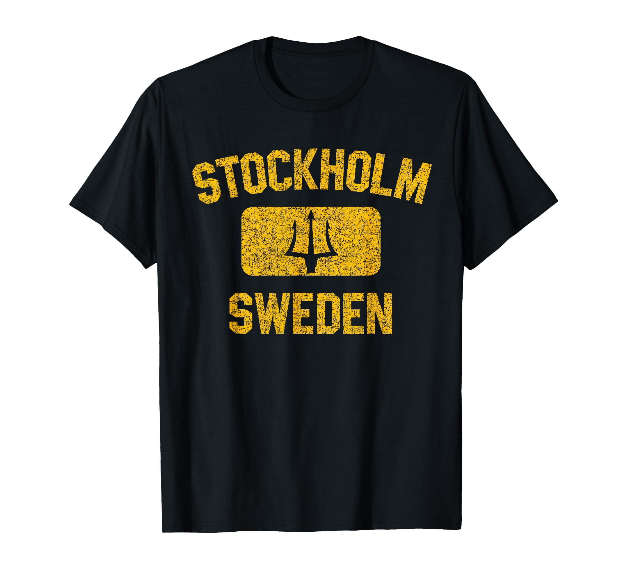 Stockholm Sweden Trident Gym T-Shirt - Casual Everyday Wear Men Women - T-Shirt, Sweatshirt, Hoodie