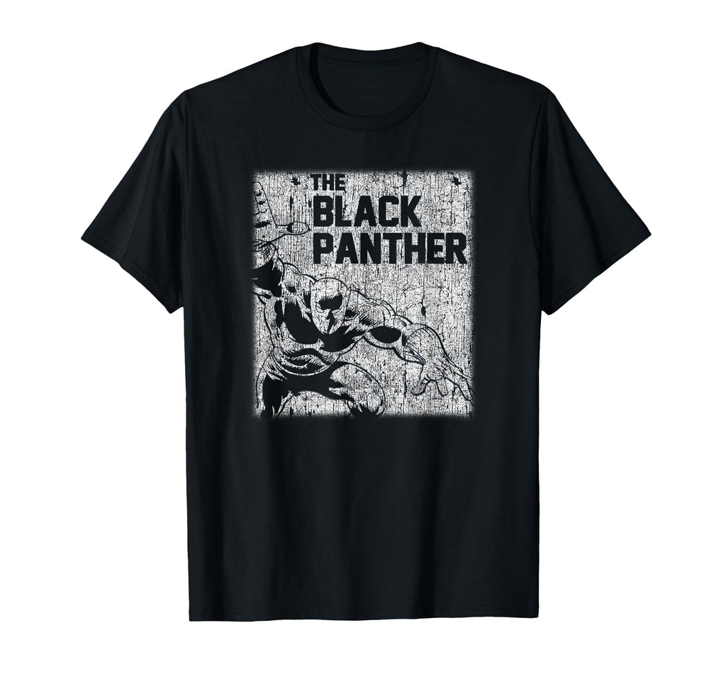 Marvel Black Panther Distressed Comic T-Shirt - Custom Art Print Unisex - T-Shirt, Sweatshirt, Hoodie