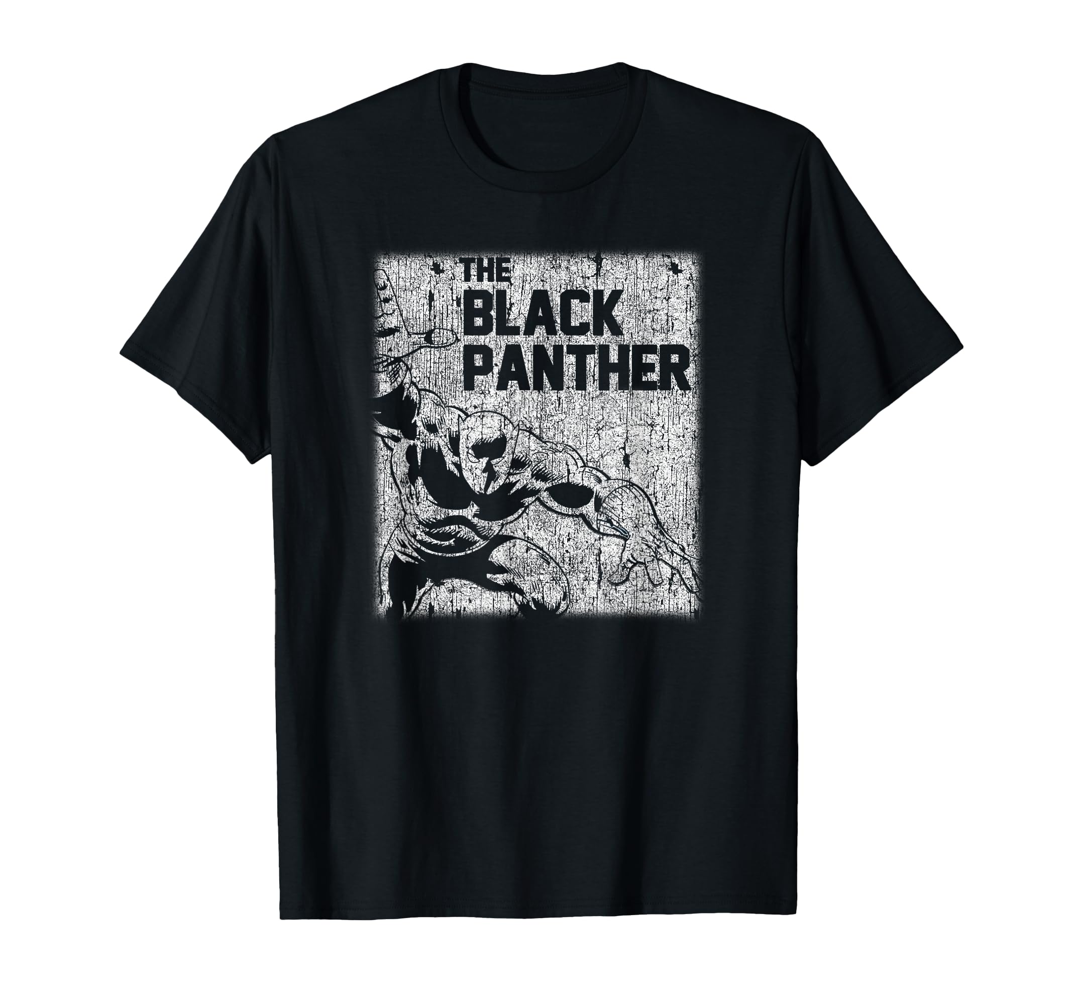 Marvel Black Panther Distressed Comic T-Shirt - Custom Art Print Unisex - T-Shirt, Sweatshirt, Hoodie
