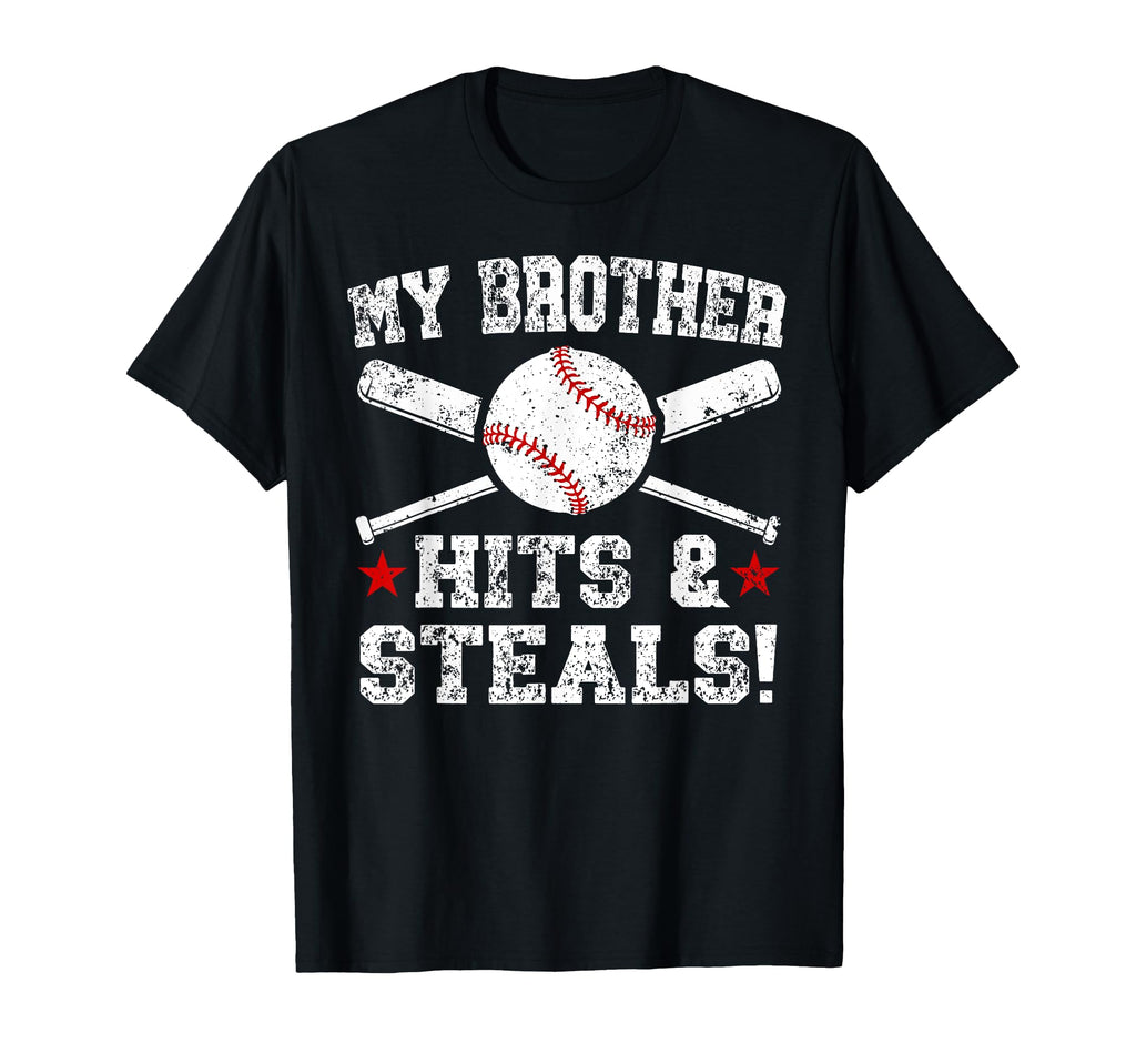 My Brother Funny Baseball Brother T-Shirt - Novelty Apparel Unisex - T-Shirt, Sweatshirt, Hoodie