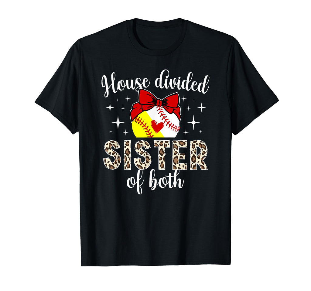 House Divided Sister Both Baseball T-Shirt - Minimalist Print Unisex - T-Shirt, Sweatshirt, Hoodie
