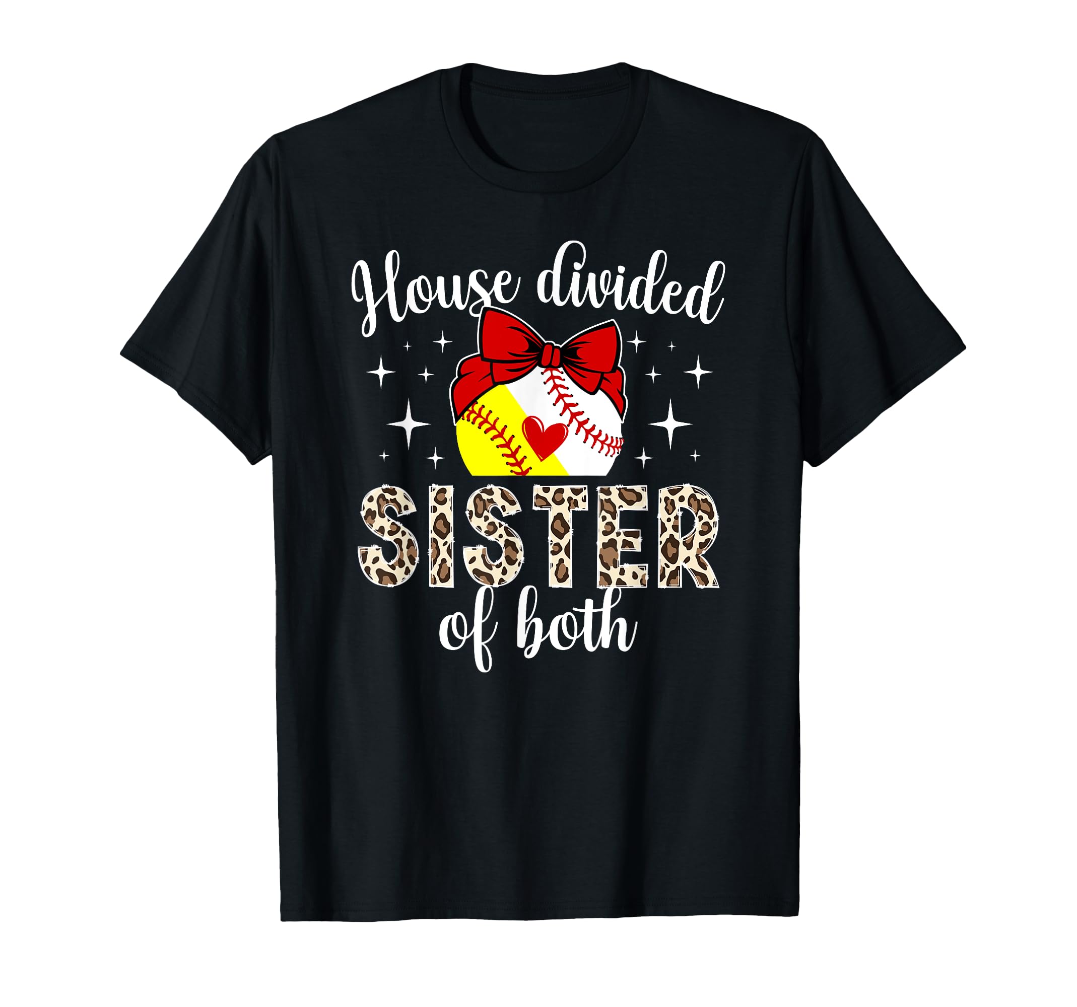 House Divided Sister Both Baseball T-Shirt - Minimalist Print Unisex - T-Shirt, Sweatshirt, Hoodie