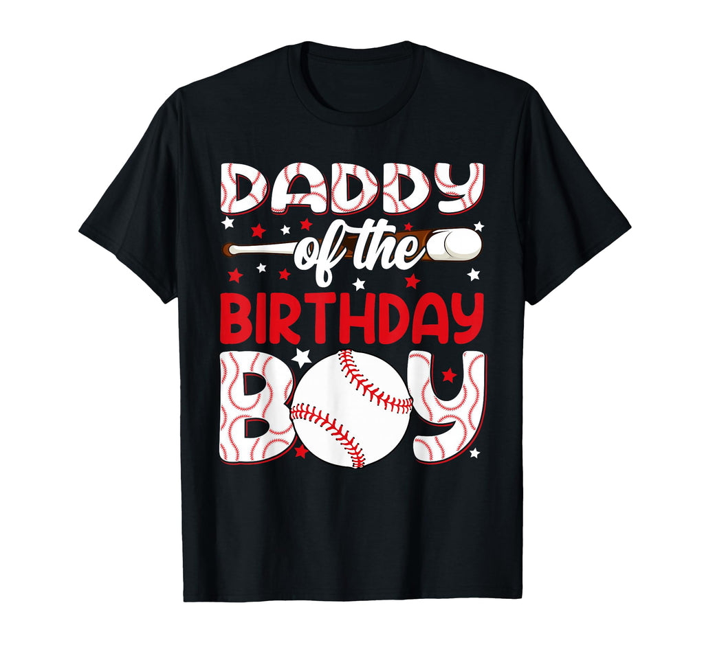 Daddy Birthday Baseball Party Family T-Shirt - Minimalist Print for Adults - T-Shirt, Sweatshirt, Hoodie