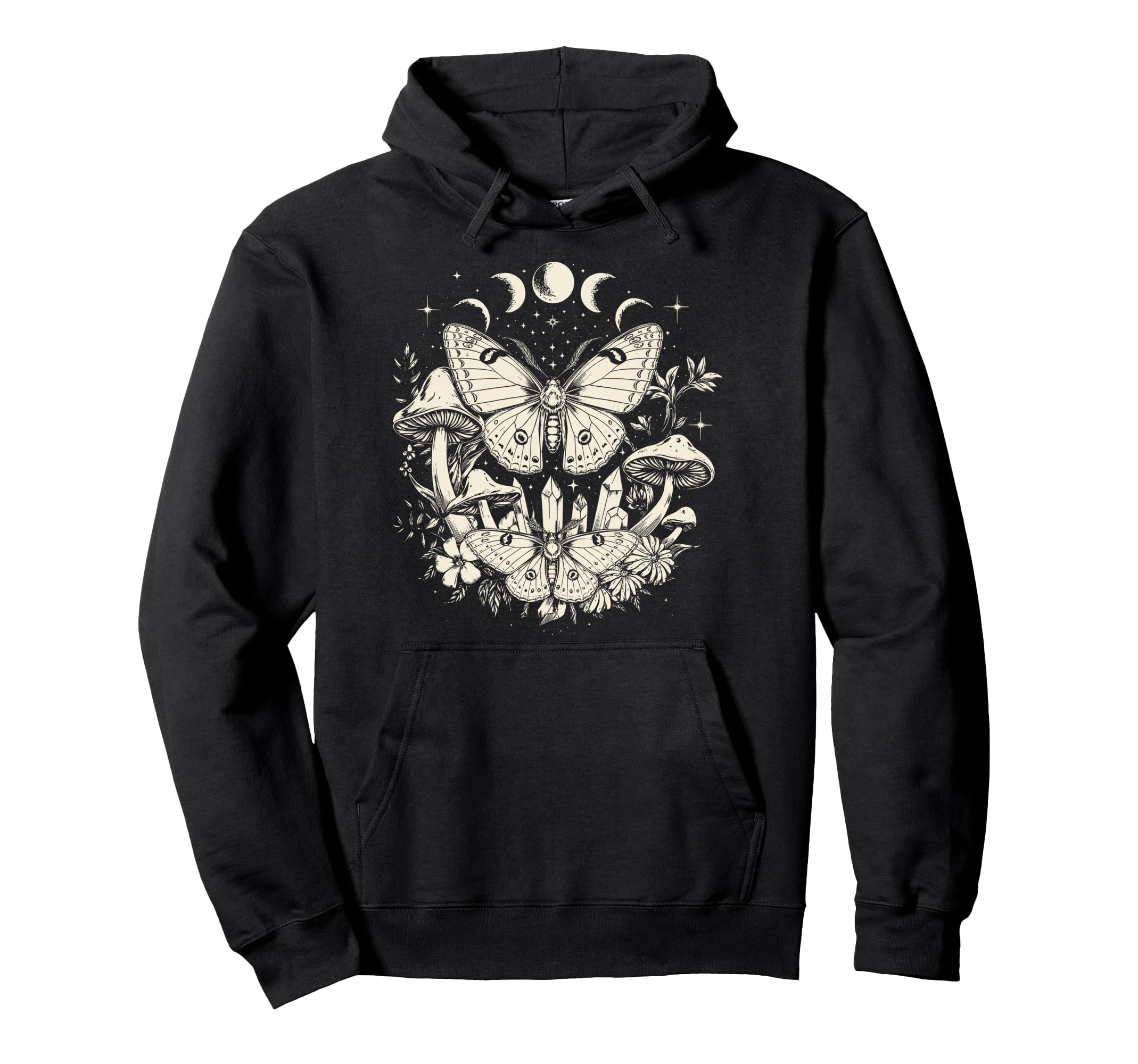 Butterfly Grunge Fairycore Therian Moth Hoodie - Trendy Graphic Men Women - T-Shirt, Sweatshirt, Hoodie