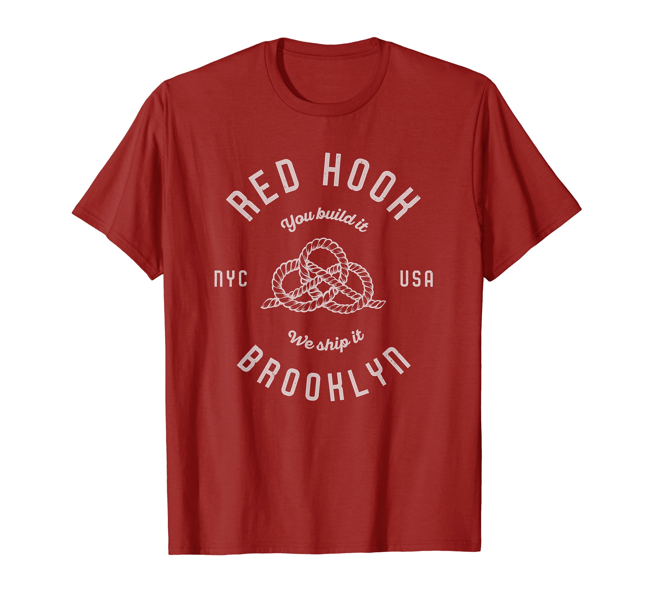 Red Hook Brooklyn Distressed Nyc T-Shirt - Minimalist Print Men Women - T-Shirt, Sweatshirt, Hoodie