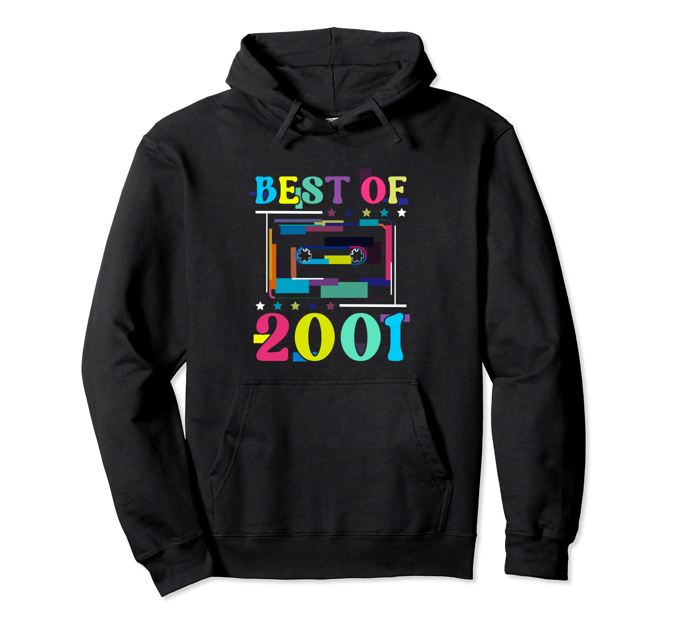 Best 2001 Birthday Birth Year Cassette Tape Hoodie - Novelty Apparel Unisex - T-Shirt, Sweatshirt, Hoodie