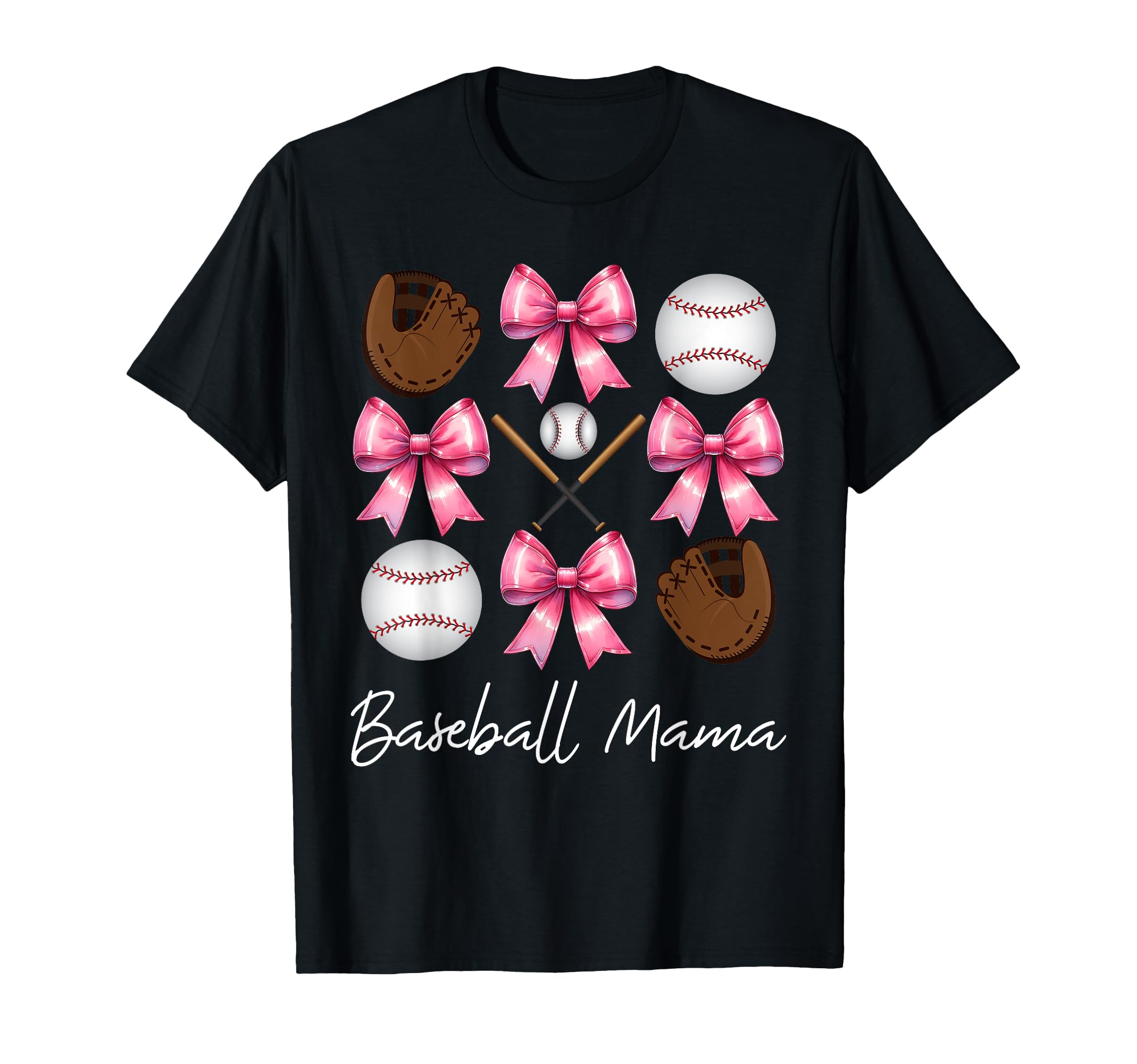 Baseball Mama Baseball Mom Mothers T-Shirt - Custom Art Print Men Women - T-Shirt, Sweatshirt, Hoodie