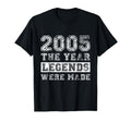 2005 Legends Were Made Distressed 21St T-Shirt - Unique Graphic for Adults - T-Shirt, Sweatshirt, Hoodie