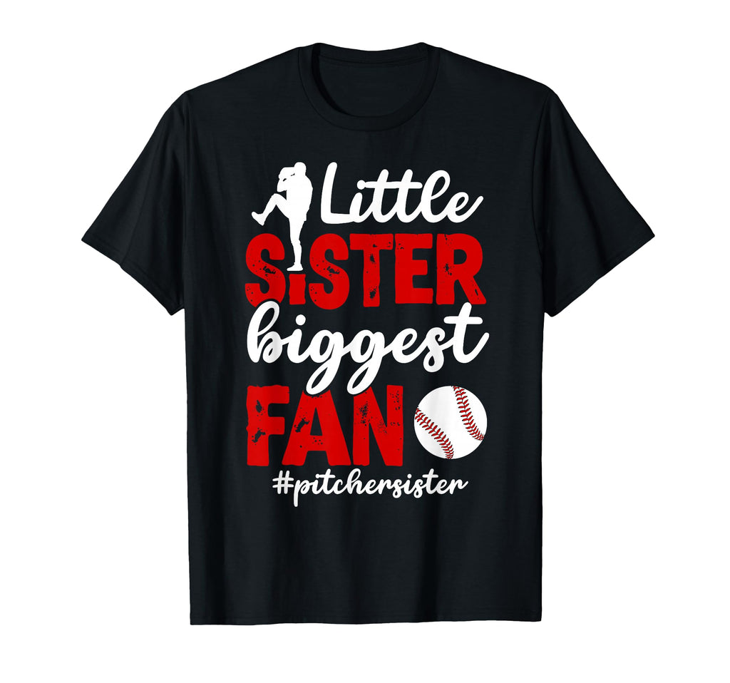 Little Sister Baseball Pitcher T-Shirt - Aesthetic Graphic Men Women - T-Shirt, Sweatshirt, Hoodie