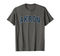 Akron Ohio Oh Sports Navy T-Shirt - Minimalist Print for Adults - T-Shirt, Sweatshirt, Hoodie