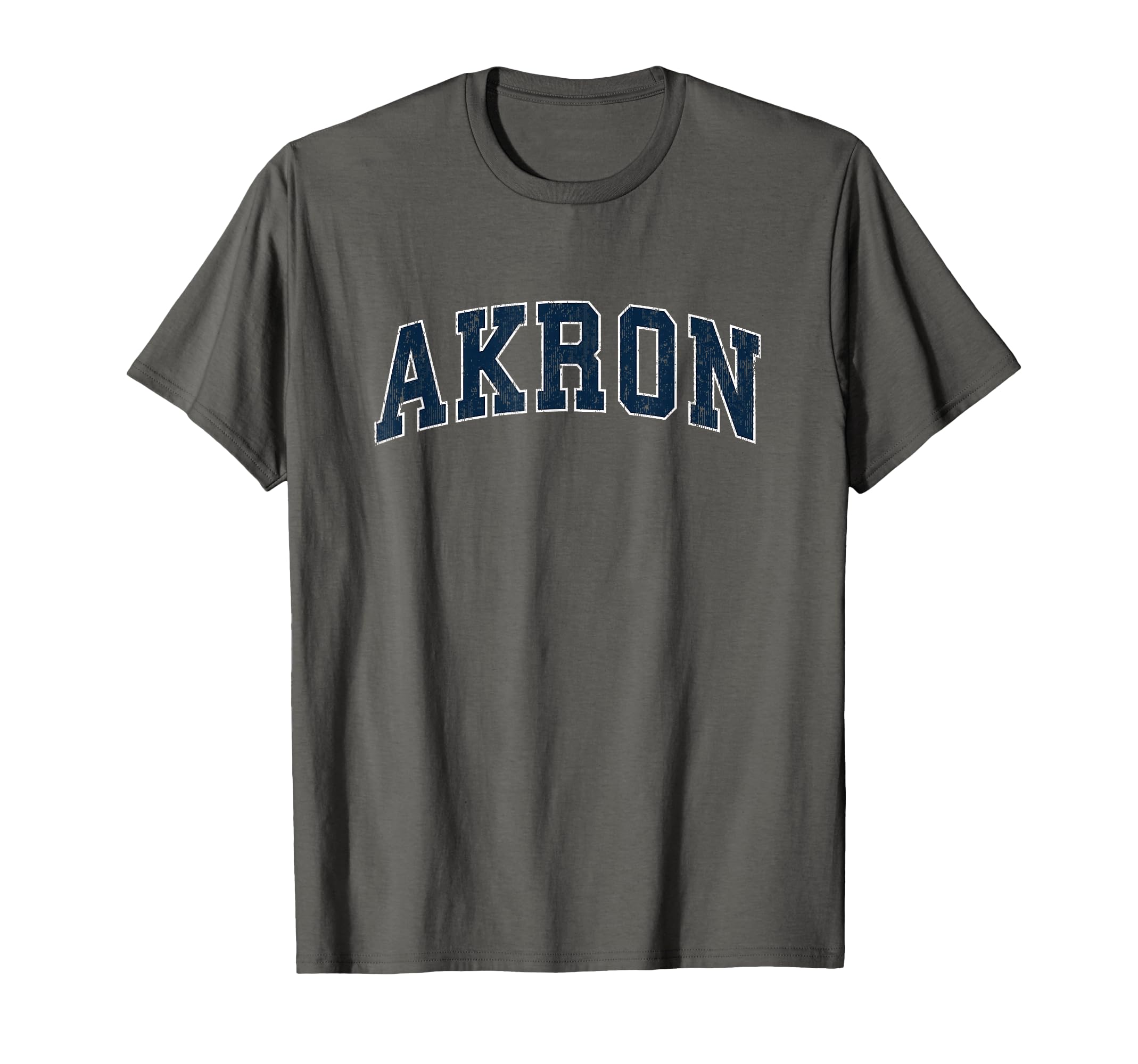 Akron Ohio Oh Sports Navy T-Shirt - Minimalist Print for Adults - T-Shirt, Sweatshirt, Hoodie