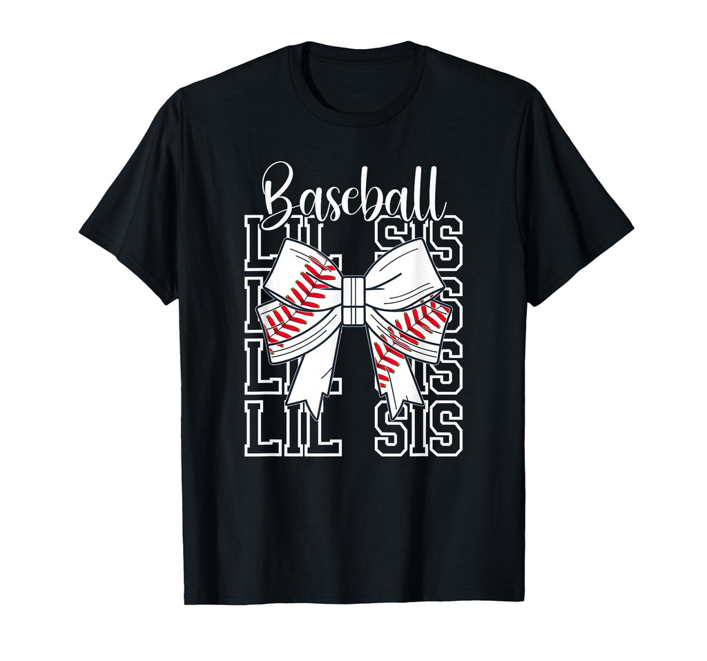 Baseball Lil Sis Baseball Little Sister T-Shirt - Trendy Graphic Unisex - T-Shirt, Sweatshirt, Hoodie