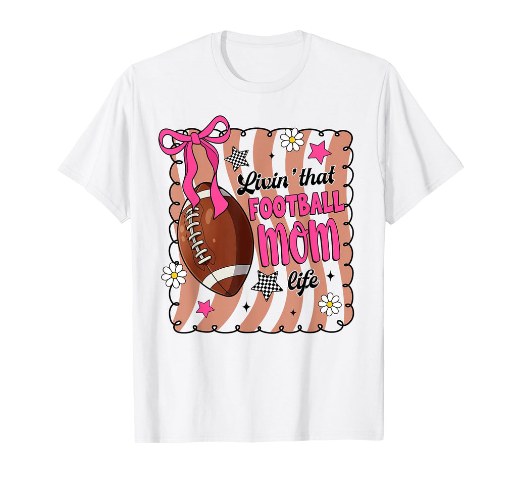 Livin That Football Mom Life Soccer T-Shirt - Minimalist Print for Adults - T-Shirt, Sweatshirt, Hoodie