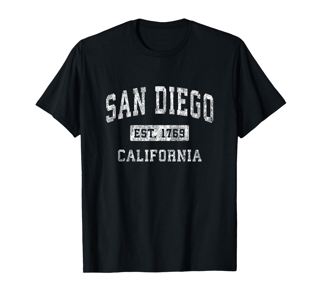 San Diego California Ca Established T-Shirt - Minimalist Print for Adults - T-Shirt, Sweatshirt, Hoodie